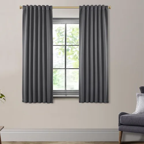 Miniatura 27 de SHINELAND Cortinas opacas cortas para ventanas de dormitorio, cortinas de baño, 45 pulgadas de largo