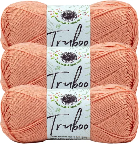 Miniatura 12 de (1 Madeja) Lion Brand Yarn Truboo Yarn, Aguamarina