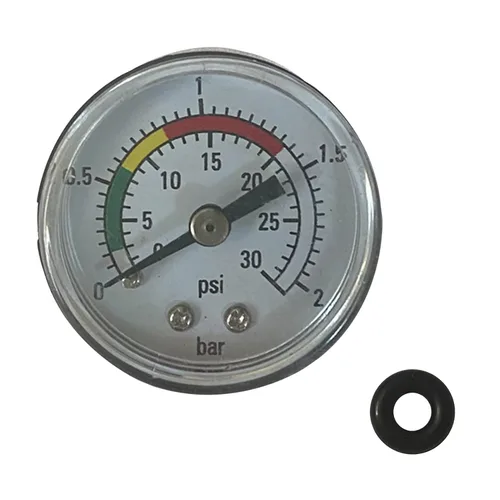 Miniatura 2 de Reemplazo de manómetro de tamaño de esfera de 1.57 pulgadas para bomba de filtro de arena 0-30psi y caja de acero inoxidable 304 de 200 kpa de 1/4
