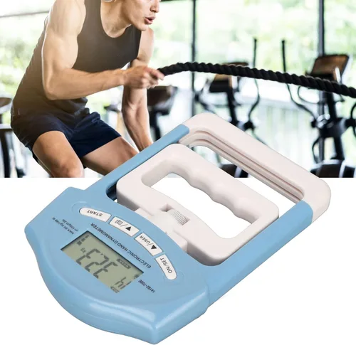 Miniatura 2 de Pilipane Entrenador de fuerza de agarre dinamómetro de mano, dinamómetro de mano digital, pantalla LCD, probador electrónico de fuerza de agarre