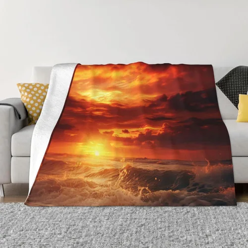 Miniatura 31 de Manta de franela estampada decorativa, hojas de otoño, manta suave para cama, sofá, decoración de silla, regalos para todas las estaciones, 60 x 50