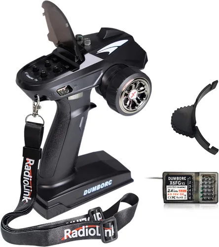 ATA HOBBY DUMBORC X6 2.4GHz 6CH Transmisor y Receptor de Radio RC X6FG (Giroscopio incorporado) con función de seguridad y alarma de bajo voltaje