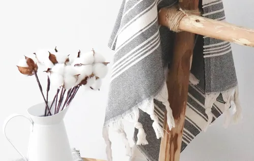Miniatura 6 de Bazaar Anatolia Juego de 2 toallas de mano turcas para baño, 39 x 19 pulgadas, algodón, toallas de mano decorativas para cocina, té, yoga, cara