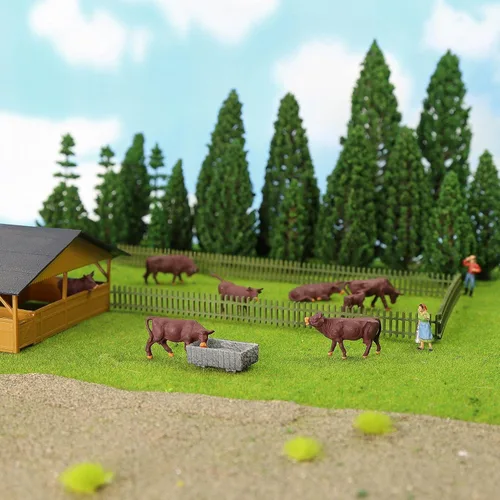 Miniatura 4 de Evemodel Modelo artificial alfombra de césped trenes verde hierba 15.7 x 78.7 in o 15.7 x 78 pulgadas para decoración artesanía, paisaje, modelo DIY