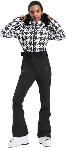 Miniatura 18 de GSOU SNOW Womens Ski Suit One Piece Snowsuit Snowboard Slim Insulated Jumpsuit Jacket Waterproof Windproof for Outdoor Sports