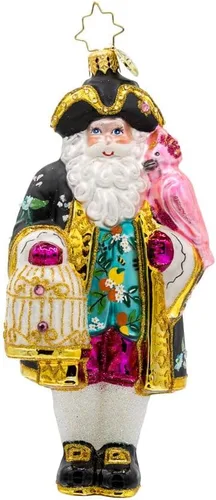 Miniatura 19 de Adorno de árbol de Navidad decorativo de vidrio hecho a mano europeo de Christopher Radko, Ardisia Crenata Claus