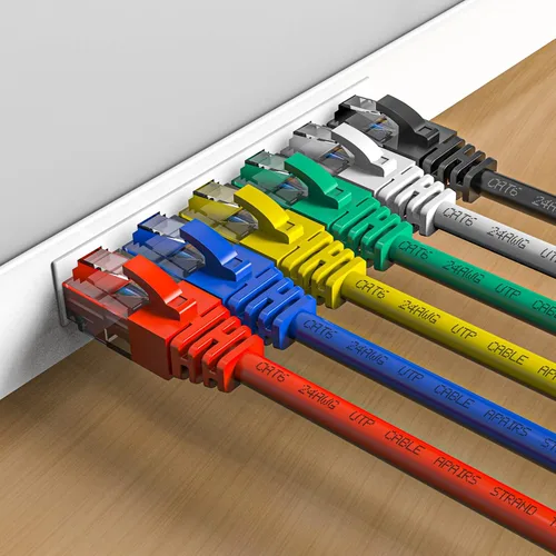 Miniatura 2 de Cables de conexión Cat6 de 4 pies (paquete de 6), cable Ethernet Cat 6, cable CCA de 24 AWG, red UTP, cable de Internet, compatible con PC, laptop