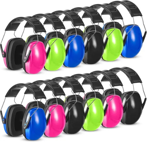 Miniatura 12 de Amylove 12 unidades de protección auditiva para adultos y niños, auriculares con cancelación de ruido, orejeras de tiro a granel con reducción