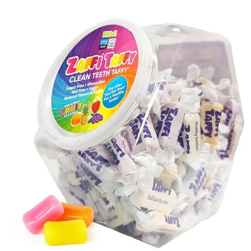 Miniatura 8 de Zaffi Taffy - Caramelos sin azúcar, sin tintes, aptos para dieta cetogénica y diabéticos, golosinas aprobadas por dentistas para niños