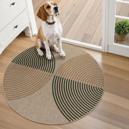 Miniatura 71 de Alfombra Moderna de Yute Fácil de Limpiar Arcoíris Lahome, 2x6 Alfombra de Pasillo Lavable para Cocina, Alfombras de Pasillo para Pasillos, Alfombra