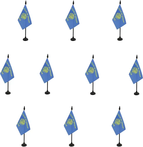 Miniatura 75 de Bandera de mesa de Colorado de 4 x 6 pulgadas, bandera de escritorio del estado de Colorado de EE. UU., 5.9 x 3.9 in, palo y base de plástico negro