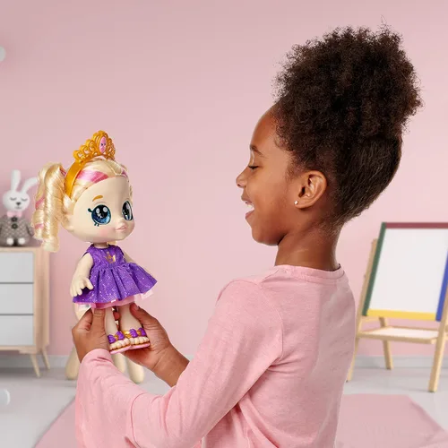 Miniatura 3 de Kindi Kids Scented Sisters - Muñeca de juego preescolar de 10 pulgadas - Tiara Sparkles