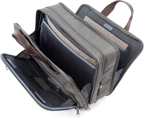Miniatura 5 de Travelpro Platinum Elite - Maletín de negocios expandible de 16 pulgadas, Gris Vintage, 16 - pulgadas, Platinum Elite - Maletín de negocios