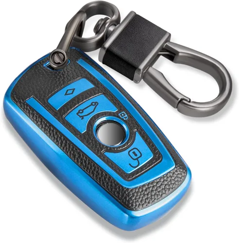 Miniatura 9 de para llavero de Cadillac con funda de TPU con superficie granulada y cuerda trenzada metálica, funda de llavero mejorada para 2020 en adelante CT4