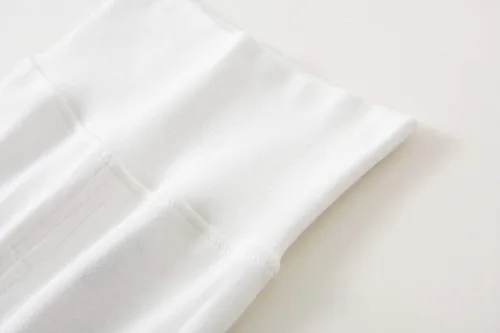 Miniatura 2 de ACESTAR Pantalones de algodón con pies de cintura alta para recién nacidos, para bebés de 0 a 12 meses, paquete de 3 unidades, 1 paquete