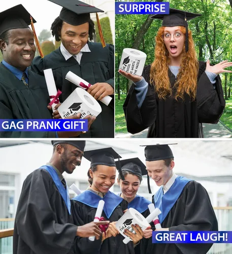 Miniatura 4 de Printed TP The Tassel is Worth The Hassle - Papel higiénico impreso con texto en inglés "The Tassel is Worth The Hassle", divertido rollo de papel