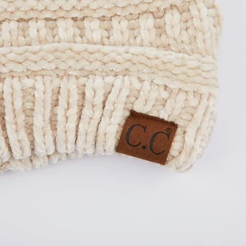 Miniatura 31 de C.C Trendy Warm Chunky Soft Stretch Cable Knit Beanie