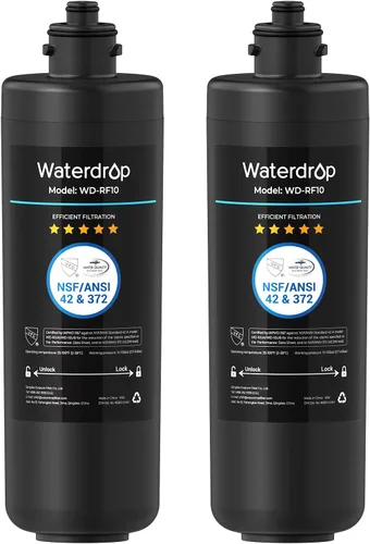 Waterdrop RF10 - Cartucho de filtro de repuesto para filtro de agua debajo del fregadero 10UA/10UB, reduce PFAS, PFOA/PFOS, plomo, cloro, mal sabor