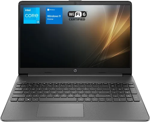 HP Portátil esencial, pantalla FHD de 15.6 pulgadas, procesador Intel Core i3-1215U, 16 GB de RAM, SSD de 512 GB, cámara web, Wi-Fi 6, HDMI, Windows