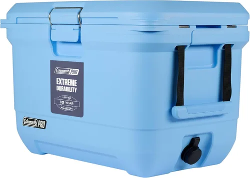 Miniatura 17 de Coleman Pro Enfriador Rígido Premium Ultraligero de Servicio Pesado de 25 cuartos, Aislamiento Extra Grueso Mantiene el Hielo hasta 3 Días, Neptuno