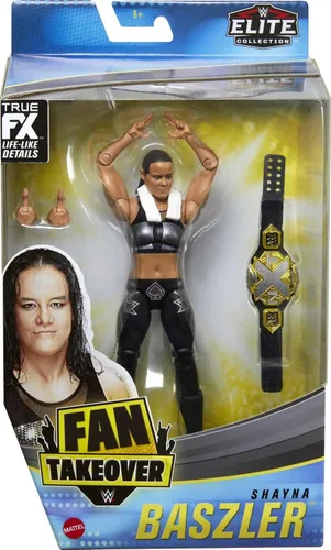 Miniatura 5 de Mattel WWE Shayna Baszler Fan TakeOver - Figura de acción Elite de 6 pulgadas con equipo y accesorios votados por los fanáticos, regalo