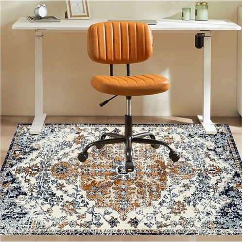 Miniatura 13 de Tapete para silla de oficina para suelo de madera dura, 36 x 48 pulgadas, tapete antideslizante para silla de escritorio para suelos duros, alfombra