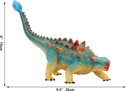 Miniatura 8 de Gemini&Genius Ankylosaurus - Juguete de dinosaurio para niños de 3, 4, 5, 6 y 7 años, escultura realista y textura, dinosaurios, gran regalo