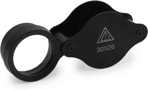Lupa de cristal de lupa 30X lupa plegable bolsillo lupa para pasatiempos manualidades hogar trabajo joyería detección identificación