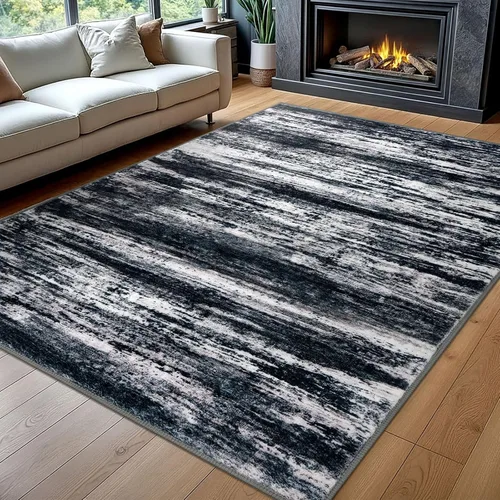 Miniatura 145 de KOZYFLY – Alfombra de pasillo moderna y lavable de diseño abstracto verde, 2 x 5 pies, antideslizante, suave y de pelo corto, ideal para cocina