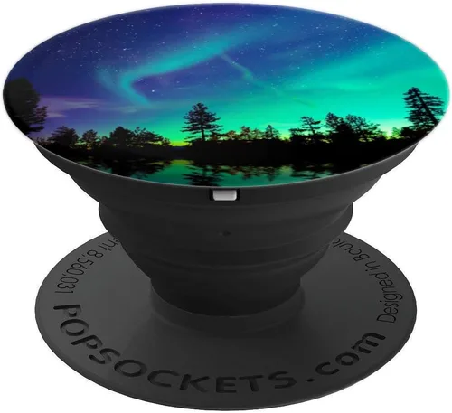 Miniatura 4 de Enchufe Pop de luces polares del norte – PopSockets agarre y soporte para teléfonos y tabletas