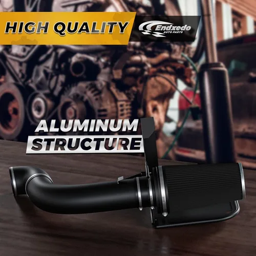 Miniatura 7 de Kit de admisión de aire frío de 4 pulgadas con filtro y tubo de entrada recubierto de polvo compatible con GMC Chevy 99-06 1999 2000 2001 2002 2003