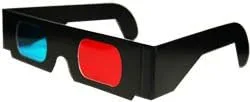 Gafas 3D - Cartón Rojo y Cian (50 pares) Desplegados - Compre Gafas 3D a granel y ahorre