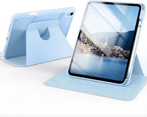Miniatura 10 de CACOE Funda giratoria 360 para iPad (A16) de 11ª/10ª generación con soporte para lápices 2025/2022 de 11/10.9 pulgadas, a prueba de golpes