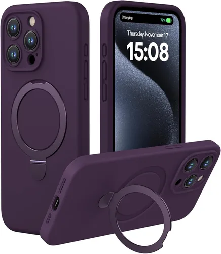 Miniatura 15 de CellEver Funda magnética fuerte para iPhone 14 Pro Max [para carga MagSafe] [protección de cámara] protección de alta resistencia, funda de silicona