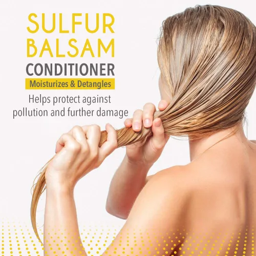 Miniatura 4 de SULFUR BALSAM Acondicionador - Hidratante y desenredante natural - Cuidado del cabello y el cuero cabelludo - Suave y eficaz