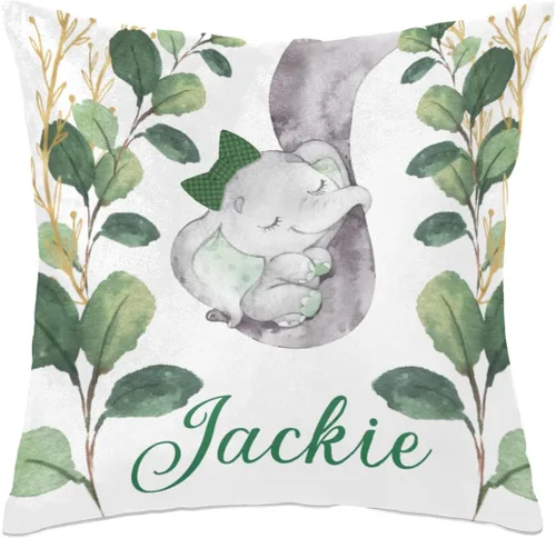 Miniatura 26 de Funda de almohada personalizada con nombre de bebé para bebé, niño y niña, almohada personalizada con nombre, almohada personalizada para sofá
