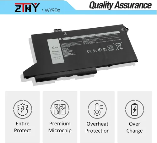 Miniatura 5 de WY9DX - Batería para portátil de 42 Wh, 3 celdas, repuesto para Dell Latitude 14 5420 15 5520 Precision 15 3560 Series P137G P137G001 P104F P104F001