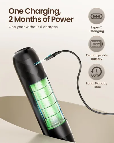 Miniatura 3 de Maestri House Espumador de Leche Recargable, LunaFro Mini Creador de Espuma Eléctrico de Mano, Batidor de Acero Inoxidable Desmontable, Mezclador