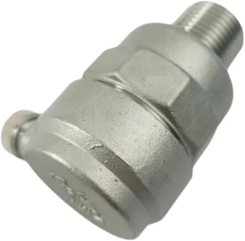 Miniatura 2 de Válvula de escape del acero inoxidable SUS304 G1/2" DN15-68.0-230.0 °F 1.6Mpa pared gruesa