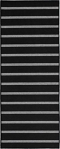 Miniatura 14 de Garland Rug Avery - Alfombra a rayas de 9 pies x 12 pies, antideslizante, suave, resistente a las manchas, ideal para salas de estar y pasillos