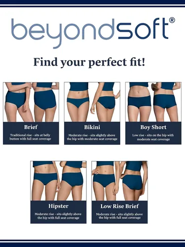 Miniatura 6 de Fruit of the Loom Ropa interior Beyondsoft para mujer, muy suave, diseñada pensando en la comodidad, disponible en tallas grandes