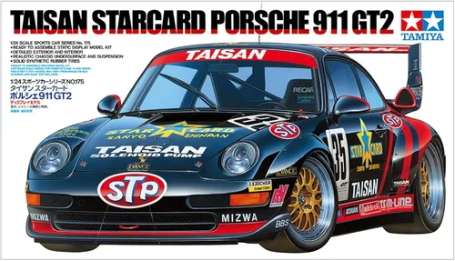Miniatura 2 de Tamiya 1: 24 300024175 – Taisan Star Card Porsche 911Gt2 1995