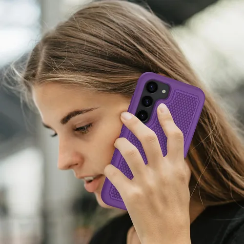 Miniatura 8 de FNTCASE Funda para Samsung Galaxy S24: funda protectora de doble capa a prueba de golpes para teléfono celular Protección a prueba de caídas