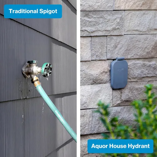 Miniatura 4 de Aquor House Hydrant V2+ - Grifo para exteriores libre de heladas, válvula antisifón con conexión rápida, boquilla de manguera de pared a prueba