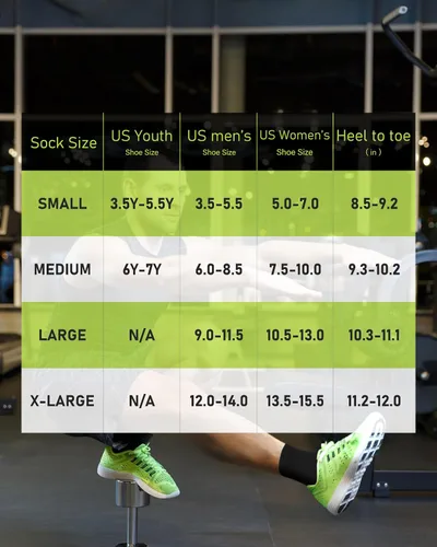 Miniatura 2 de Calcetines de compresión para hombres y mujeres, calcetines acolchados para correr y senderismo