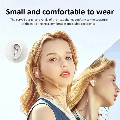 Miniatura 6 de Invisible Mini Wireless Bluetooth Earbuds - Ultra Compact Discreet Design, Comfort Fit for Small Ears, Side Sleep & Work Compatible