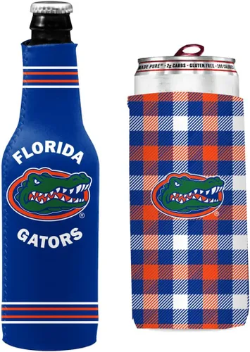 Miniatura 136 de College Team Color Logo Can & Bottle Holder Insulator Beverage Cooler Set