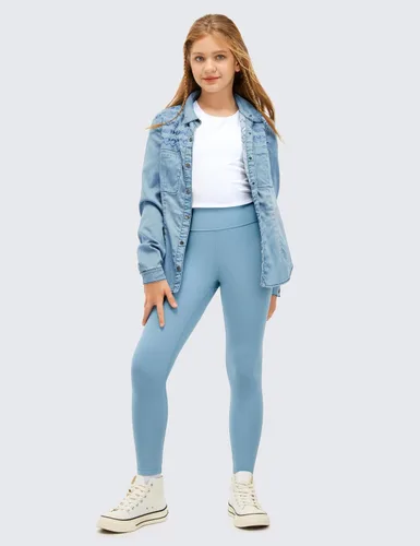 Miniatura 2 de CRZ YOGA Butterluxe - Leggings deportivos de longitud completa para niñas, pantalones de cintura alta para niños, pantalones de descanso para niñas