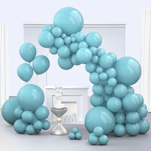 Miniatura 35 de Globos color beige, 150 unidades de diferentes tamaños, paquete de globos de 18 pulgadas, 12 pulgadas, 10 pulgadas, 5 pulgadas, color marfil crema