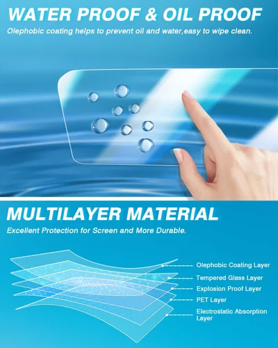 Miniatura 4 de Karltys Protector de pantalla mejorado de 2 piezas para Mazda 3/CX-30 2019-2025 2026 de 8.8 pulgadas [sin reflejos ni huellas dactilares]